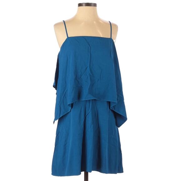 SPLENDID voile popover sleeveless summery tank dress in regatta blue Size XS NEW - Picture 1 of 6